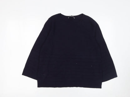 Womens UK Size 10 Laura Ashley Blue Pullover Jumper