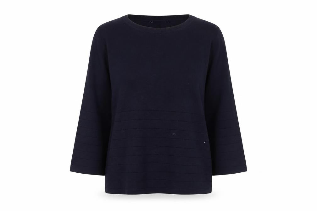 Womens UK Size 10 Laura Ashley Blue Pullover Jumper