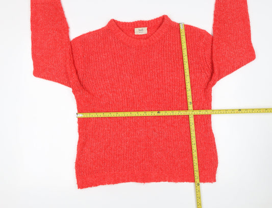 Womens UK Size S Hush Red Pullover Jumper