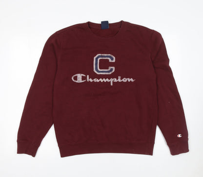 Womens UK Size M Champion Brown Pullover Sweatshirt