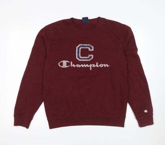 Womens UK Size M Champion Brown Pullover Sweatshirt