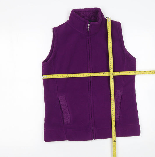 Womens UK Size S ISLE Essentials Purple Bodywarmer