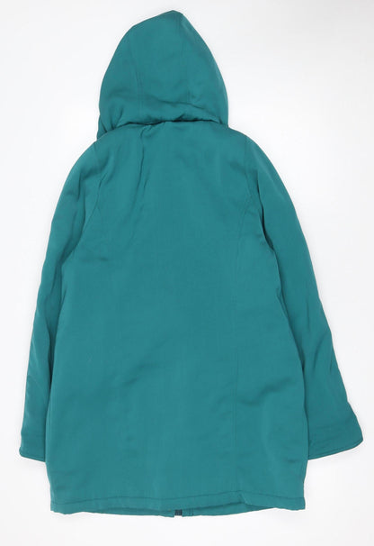 Womens UK Size 10 Isle Blue Quilted Coat
