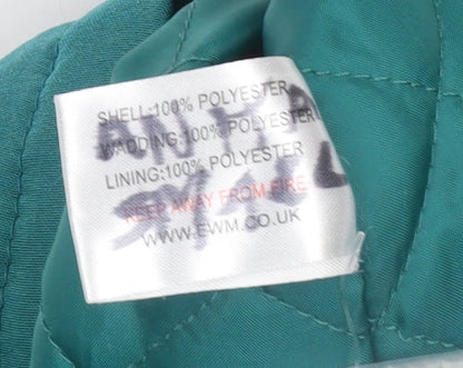 Womens UK Size 10 Isle Blue Quilted Coat