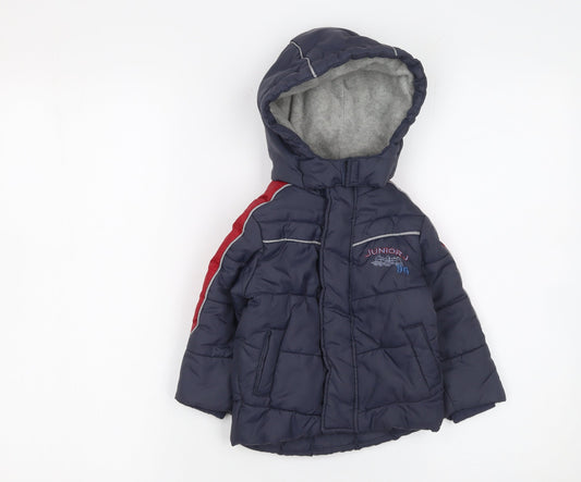 Boys UK Size 12-18 Months Designers at Debenhams Blue Puffer Jacket