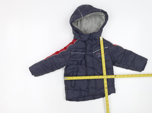 Boys UK Size 12-18 Months Designers at Debenhams Blue Puffer Jacket