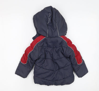 Boys UK Size 12-18 Months Designers at Debenhams Blue Puffer Jacket