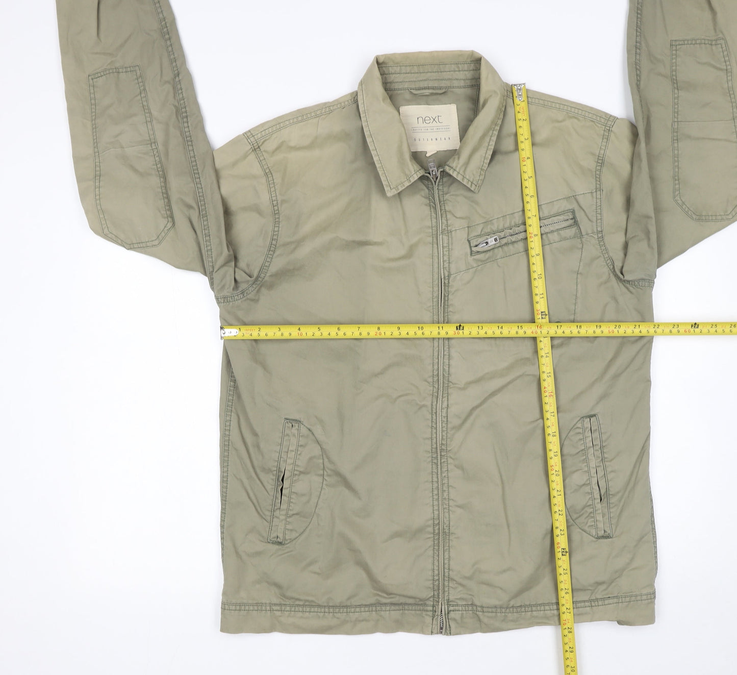 Mens UK Size L NEXT Green Basic Jacket