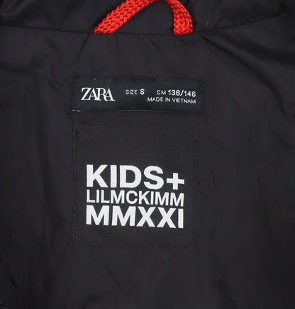 Zara Girls Black Puffer Waistcoat Size 146 Sleeveless Quilted Gilet