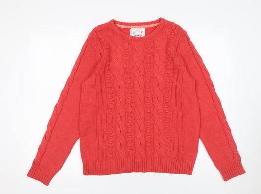 Womens UK Size 14 Mantaray Red Pullover Jumper