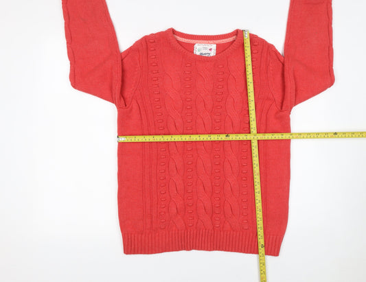 Womens UK Size 14 Mantaray Red Pullover Jumper