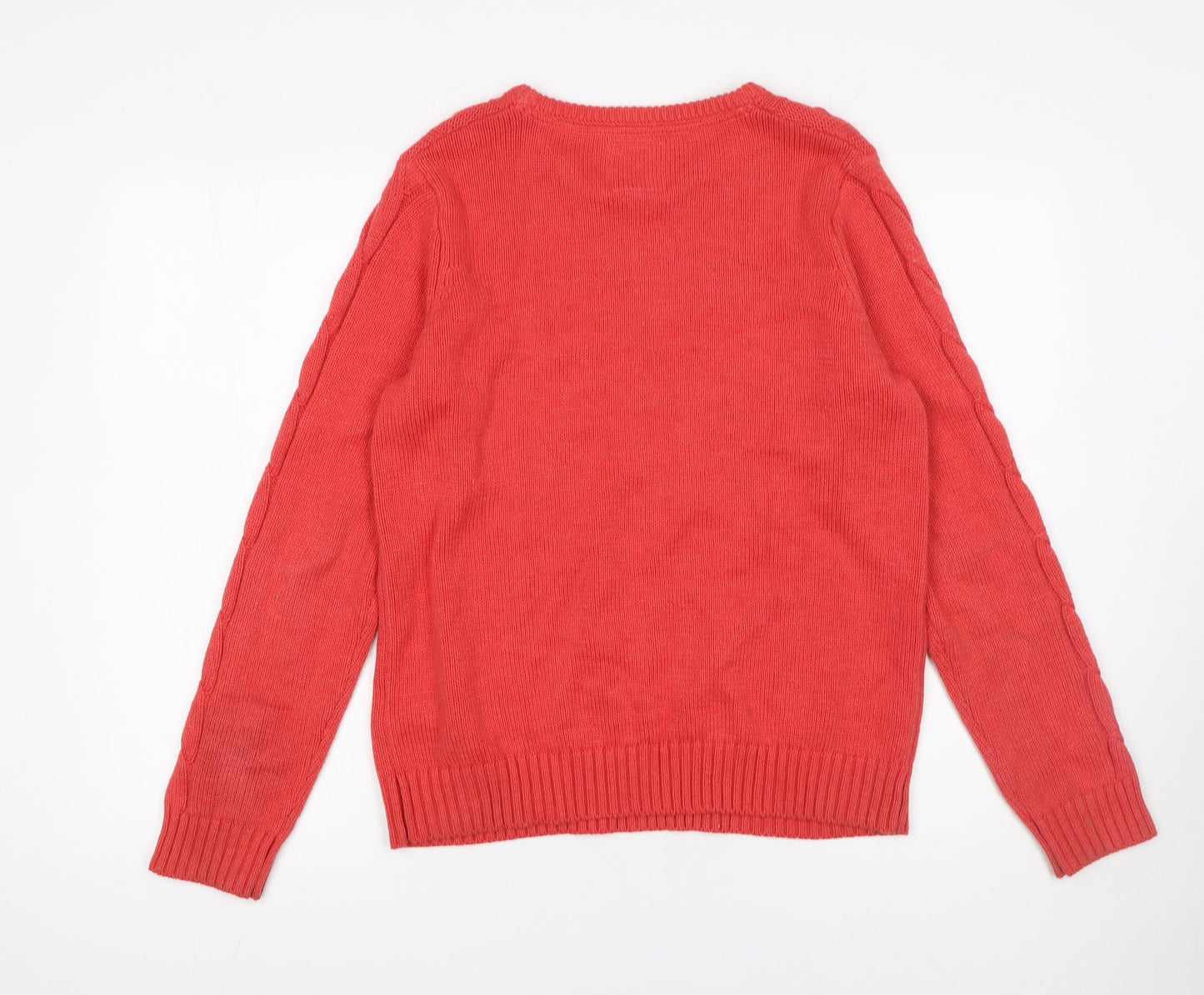 Womens UK Size 14 Mantaray Red Pullover Jumper