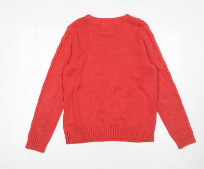 Womens UK Size 14 Mantaray Red Pullover Jumper