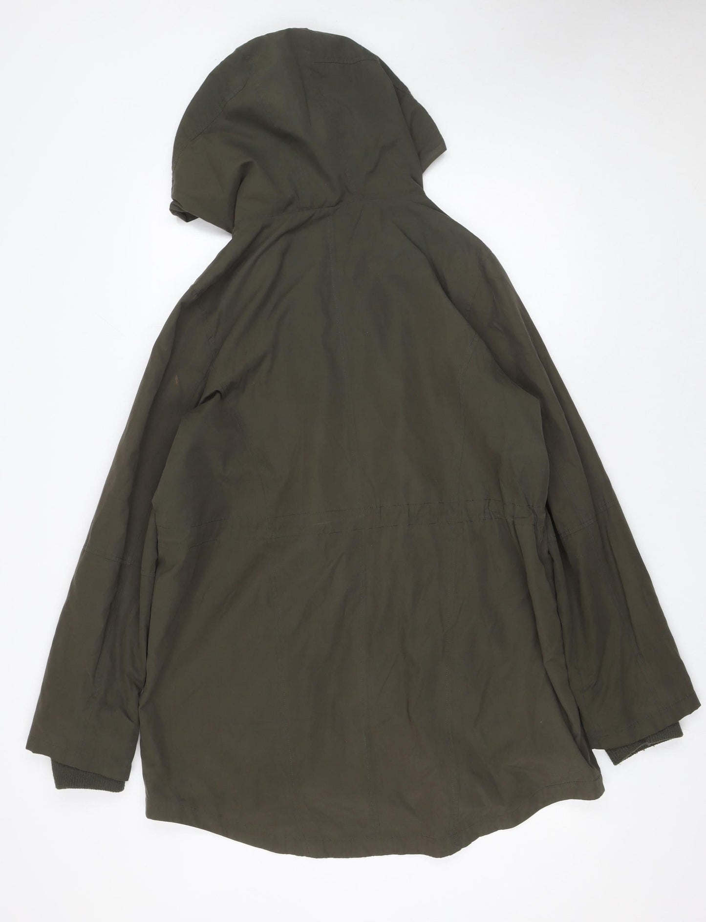 Womens UK Size M Oasis Green Parka Coat