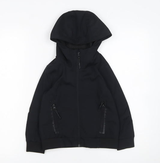 Boys UK Size 4-5 Years bluezoo Black Windbreaker Coat