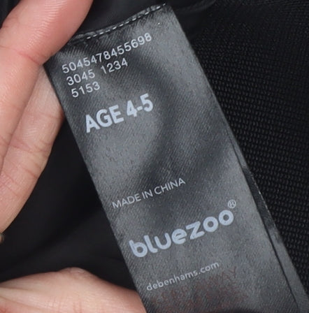 Boys UK Size 4-5 Years bluezoo Black Windbreaker Coat