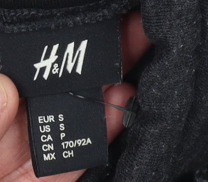 Mens UK Size S H&M Black Pullover Sweatshirt