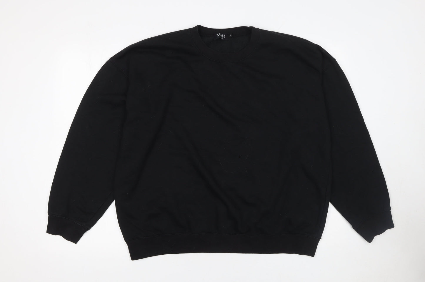 Mens UK Size S boohooMAN Black Pullover Sweatshirt