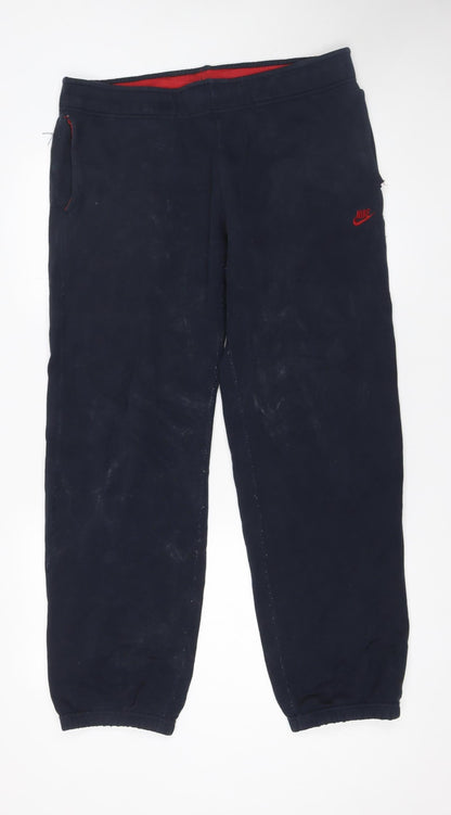 Mens UK Size M Nike Regular Fit Jogger Blue Trousers