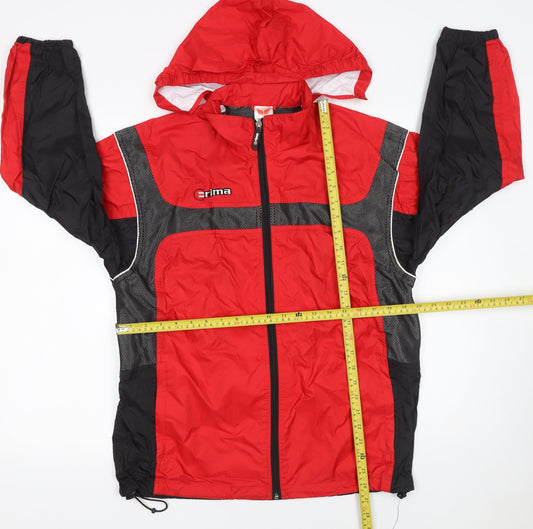 Boys UK Size 11-12 Years ERIMA Red Windbreaker Coat