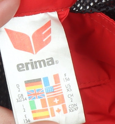 Boys UK Size 11-12 Years ERIMA Red Windbreaker Coat