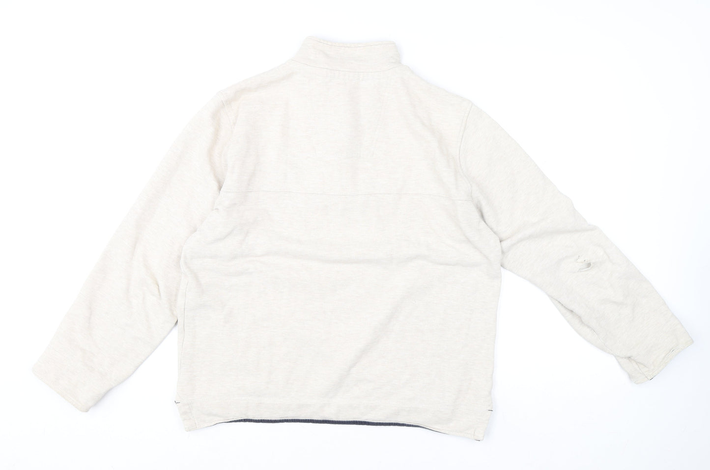 Mens UK Size M Crew Clothing Company Beige Henley Sweatshirt