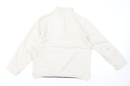 Mens UK Size M Crew Clothing Company Beige Henley Sweatshirt