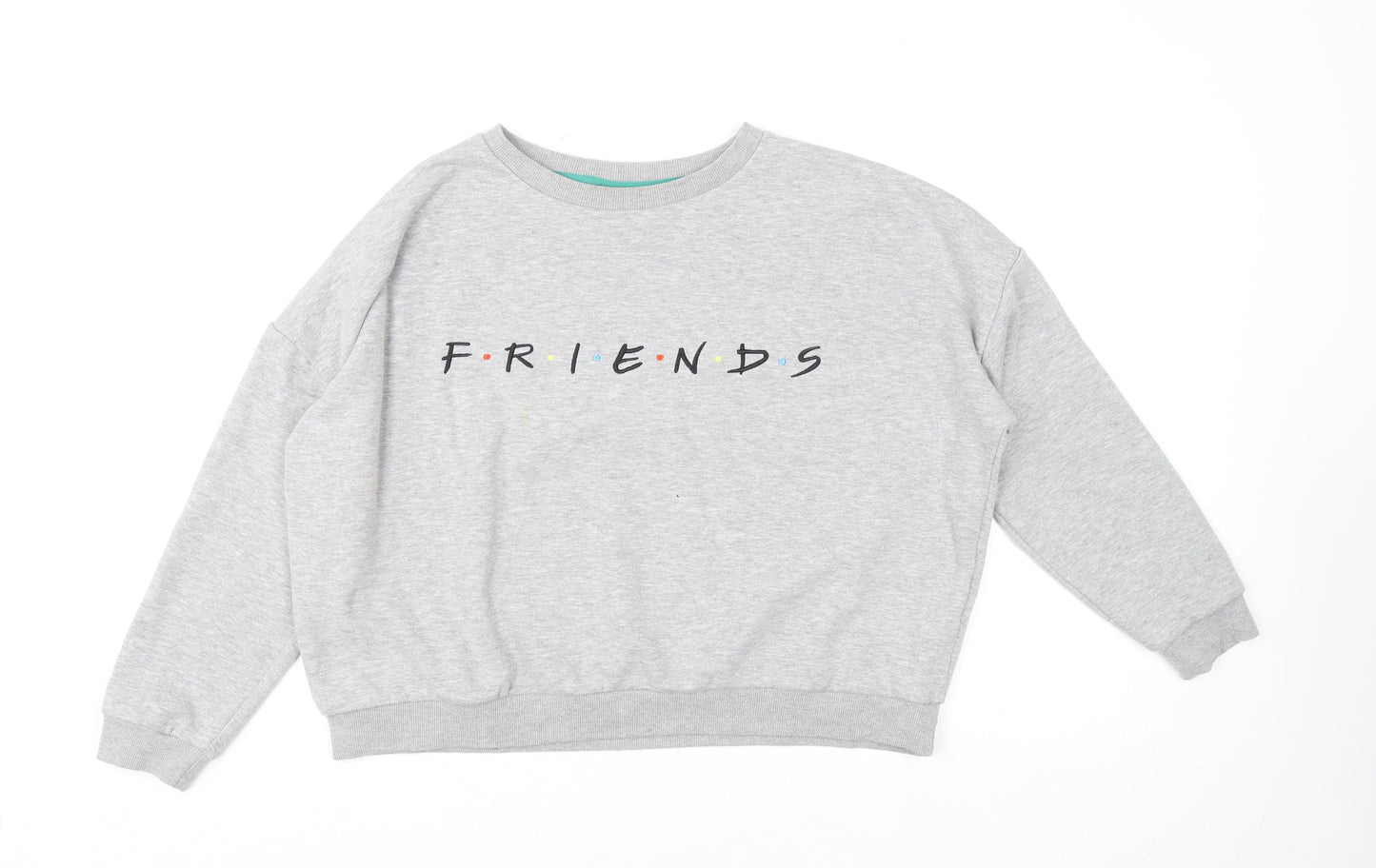 Womens UK Size M Friends Grey Pullover Sweatshirt