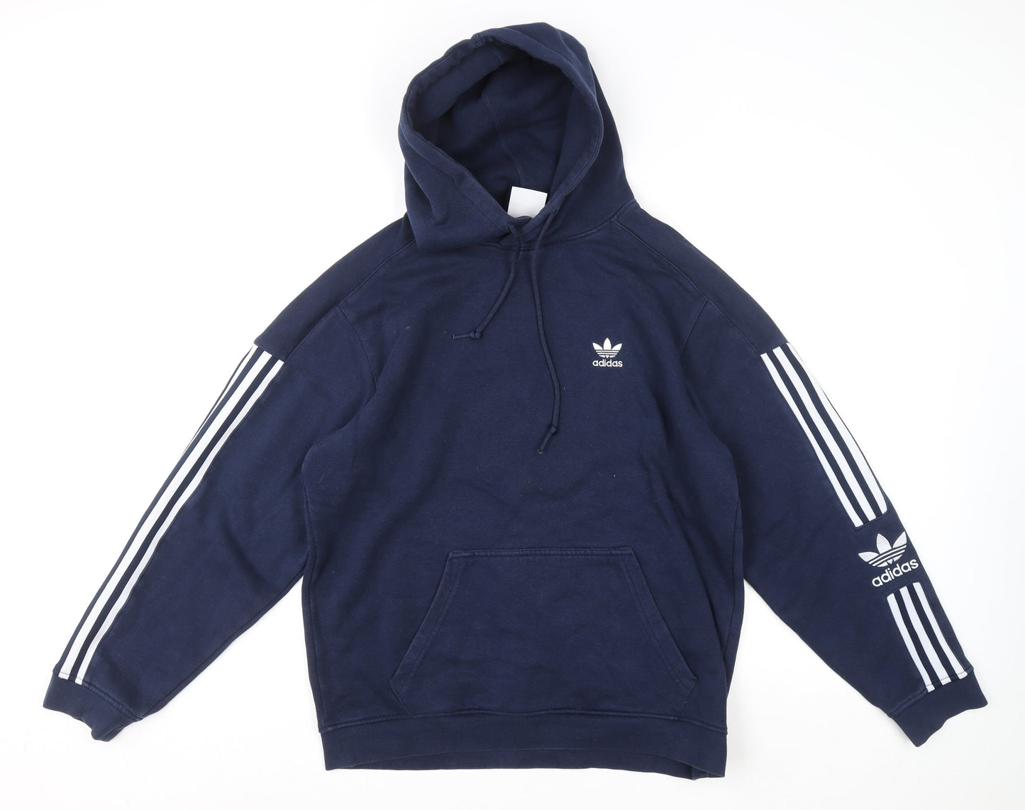 Mens UK Size M adidas Blue Pullover Hoodie