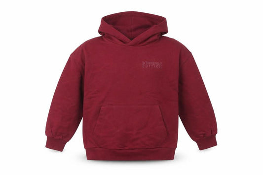 Boys UK Size 9-10 Years Marks and Spencer Red Pullover Hoodie