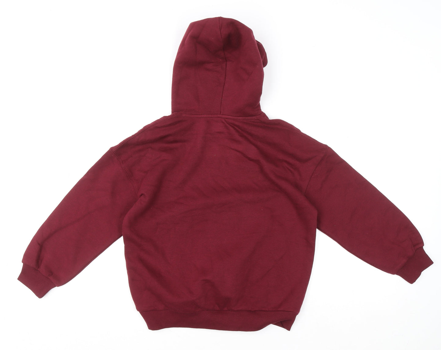 Boys UK Size 9-10 Years Marks and Spencer Red Pullover Hoodie