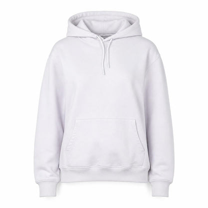 Front view of Topman unisex adults lilac pullover hoodie m cotton blend
