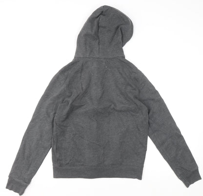 Mens UK Size S Abercrombie & Fitch Grey Full Zip Hoodie