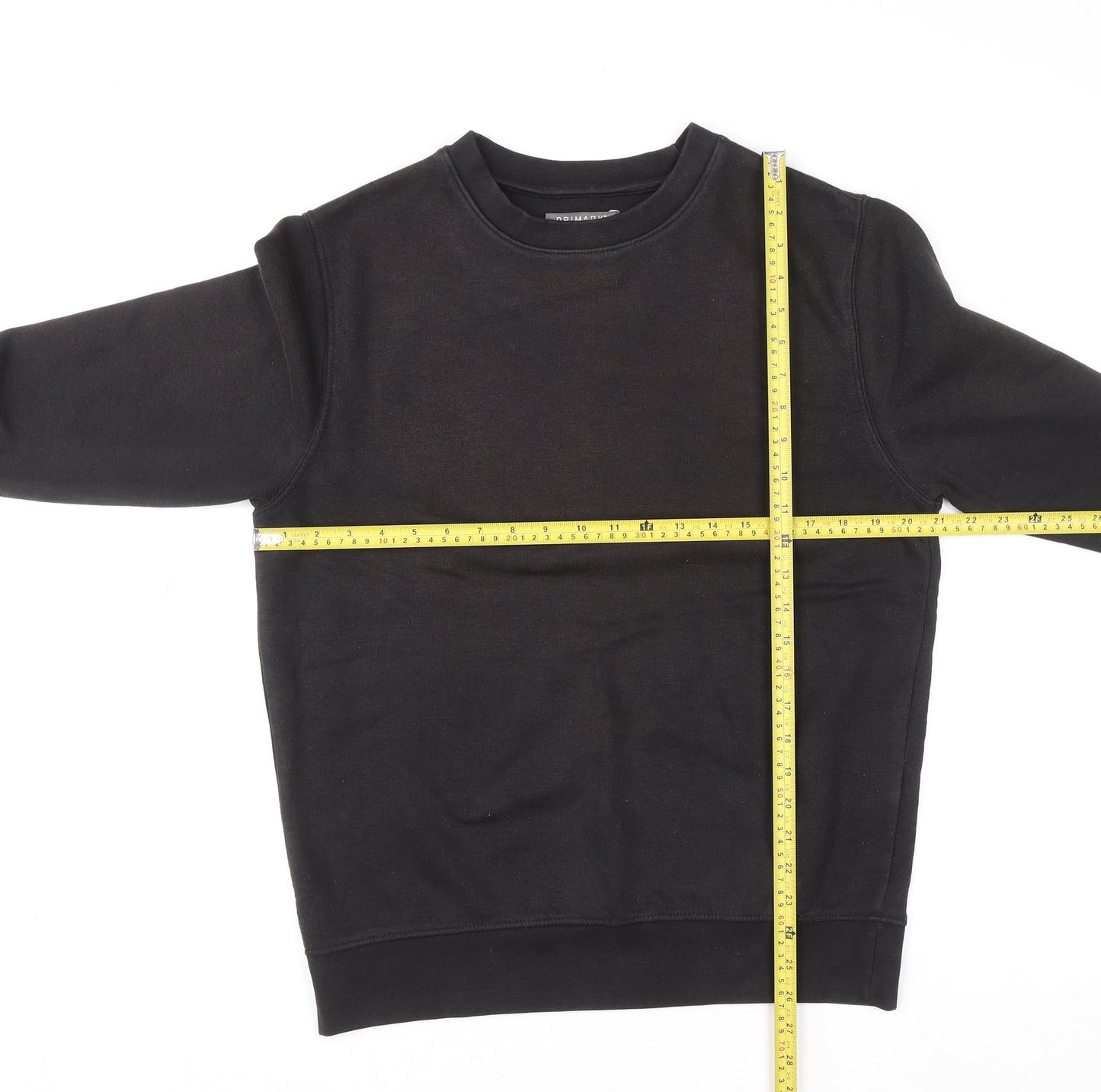Mens UK Size M Primark Black Pullover Sweatshirt