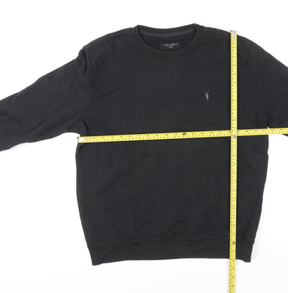 Mens UK Size M AllSaints Black Pullover Sweatshirt