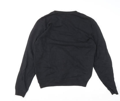 Mens UK Size M AllSaints Black Pullover Sweatshirt