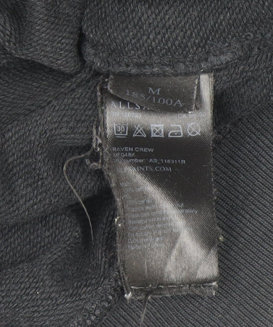 Mens UK Size M AllSaints Black Pullover Sweatshirt