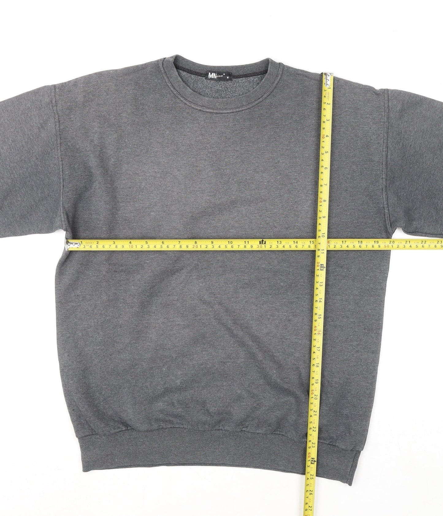 Mens UK Size M MV Fexion Grey Pullover Sweatshirt