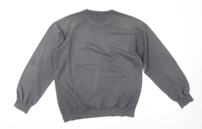 Mens UK Size M MV Fexion Grey Pullover Sweatshirt