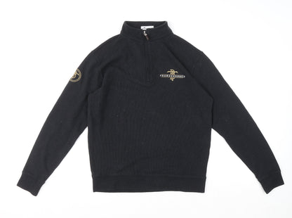 Mens UK Size S Peter Millar Black Pullover Sweatshirt