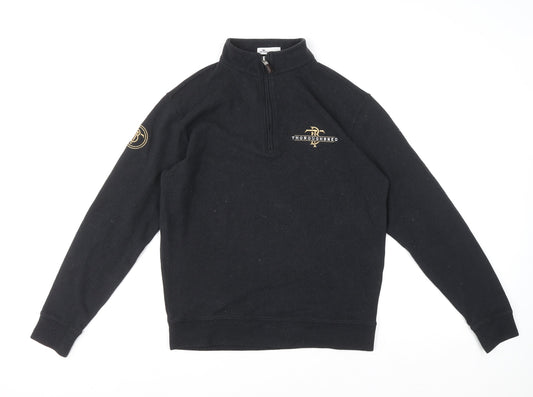 Mens UK Size S Peter Millar Black Pullover Sweatshirt