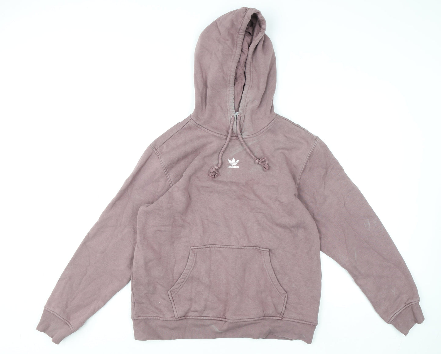 Mens UK Size L adidas Brown Pullover Hoodie
