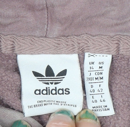 Mens UK Size L adidas Brown Pullover Hoodie