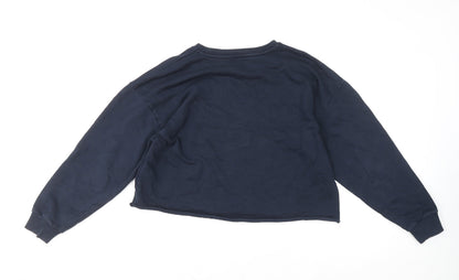 Womens UK Size M River Island Blue Pullover Sweatshirt