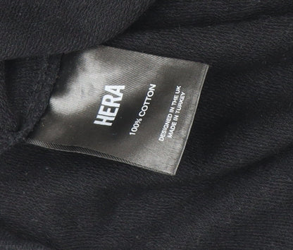 Mens UK Size S Hera Black Pullover Sweatshirt