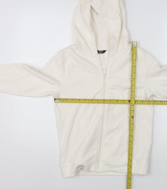 Girls UK Size 9 Years NEXT Ivory Full Zip Hoodie