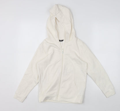 Girls UK Size 9 Years NEXT Ivory Full Zip Hoodie