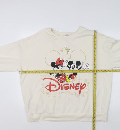 Womens UK Size L Disney Ivory Pullover Sweatshirt