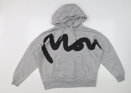 Womens UK Size 12 Money Grey Pullover Hoodie