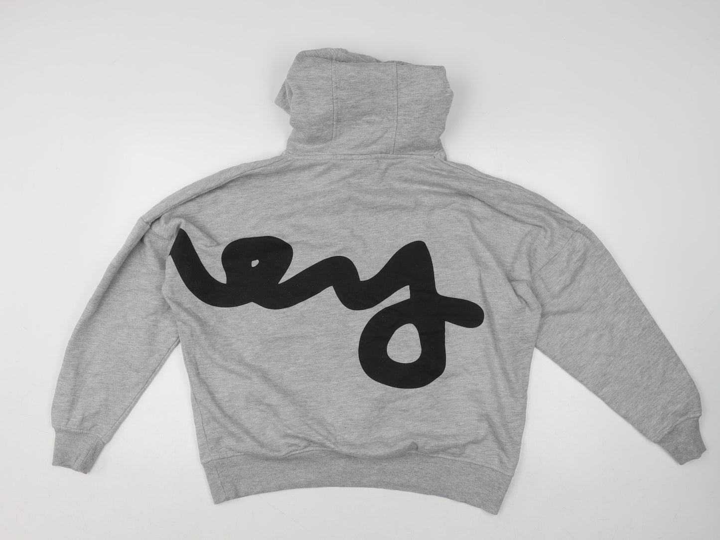 Womens UK Size 12 Money Grey Pullover Hoodie
